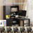 L-Shaped Desk With Drawers, Bookshelf & Hutch-5118702-5118699