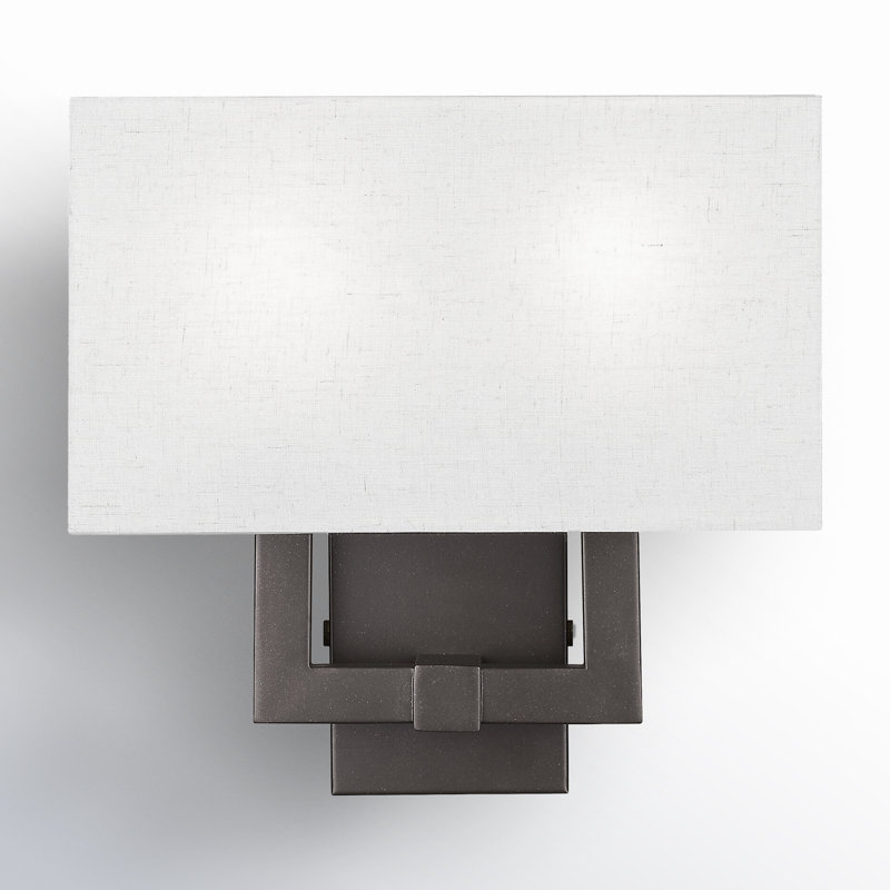 Flaire Steel Flush Mounted Sconce, English Bronze
