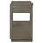 Hendrick 2-drawer Nightstand Bedside Table Taupe Oak-165414935