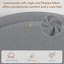 Lit plateforme avec tiroirs de rangement et tête de lit tapissier ronde, cadre de lit en tissu Boucle moderne, aucun sommier nécessaire-1216888808-1216888809