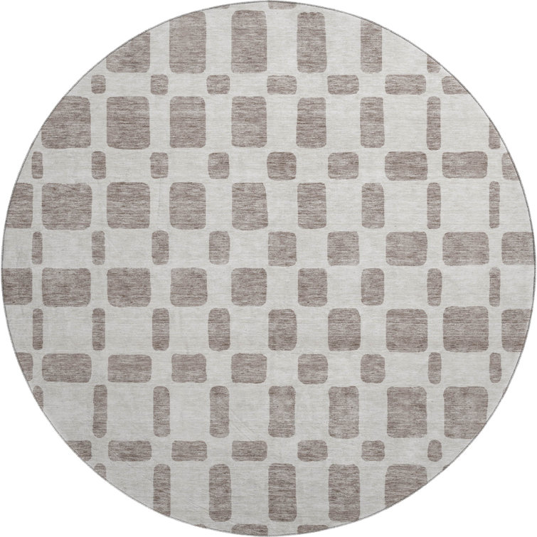 Premium Machine Washable Prisco Taupe Rug