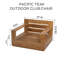 Ensemble de conversation avec fauteuil club en teck 5 pièces Pacific-103692535