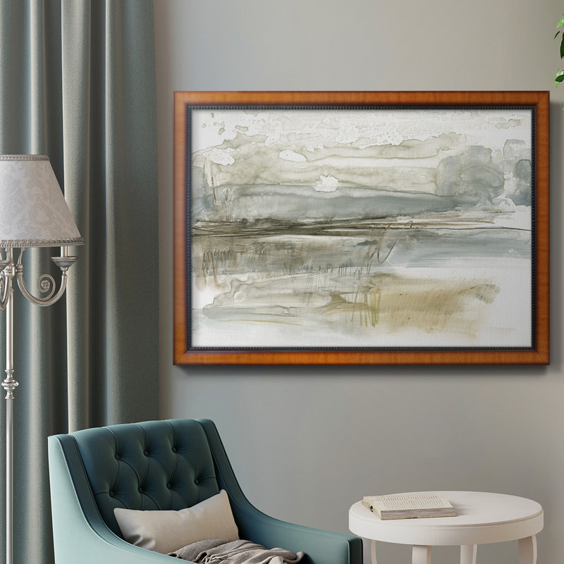Stark Neutral Landscape I, toile encadrée de qualité supérieure - prête à être accrochée, H 20 po x l 16 po x P 2,5 po