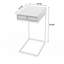 Alec 1 Drawer C Shaped End Table