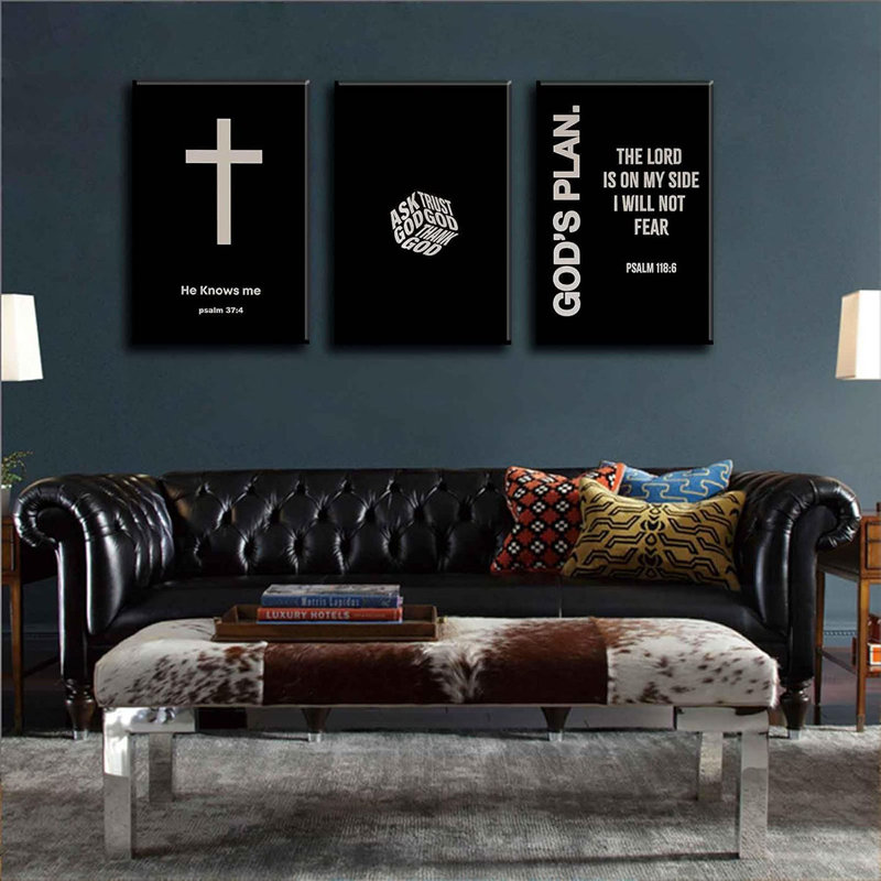 3 Piece Wrapped Canvas Print, 40 cm H x 90 cm W