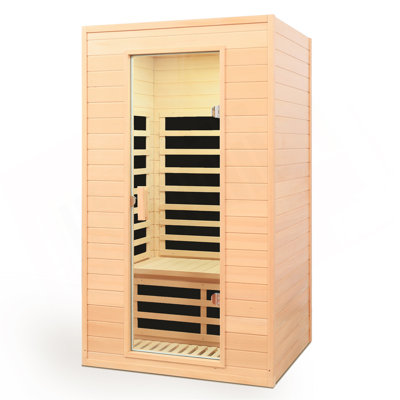 Sauna intérieur à infrarouge lointain à deux places Hemlock