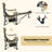 Camping Lounge Chair Adjustable Reclining Lounge Chair W/ Removable Footrest-933711800