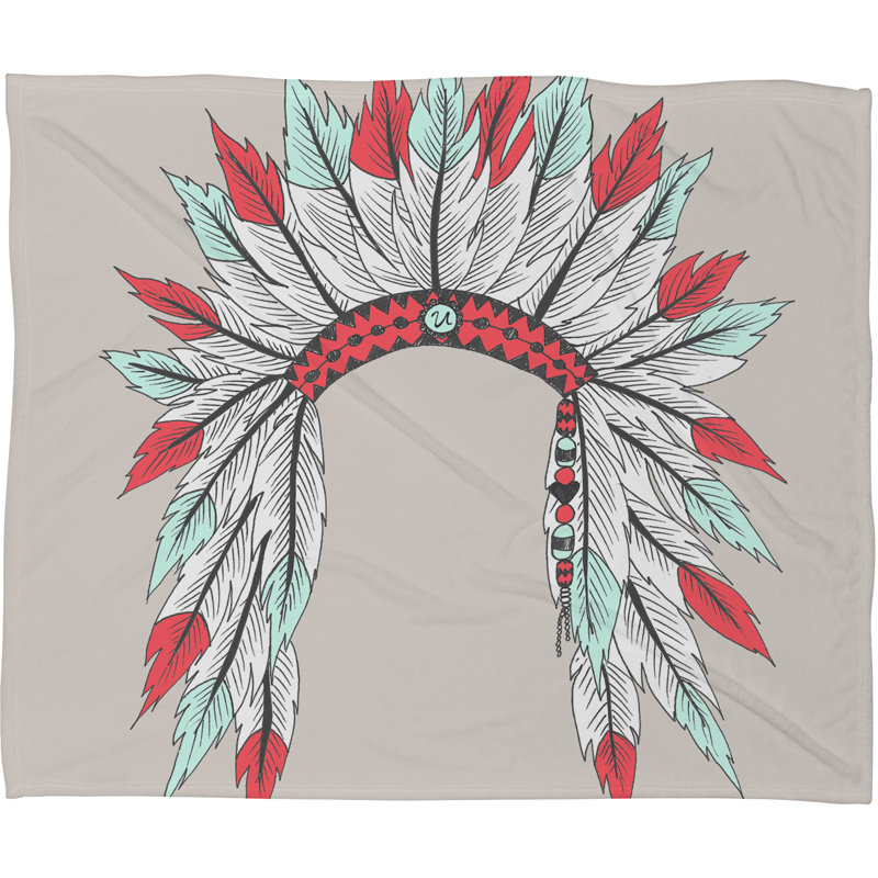 Wesley Bird Throw Blanket, Large
