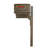 Aluminum Post Mounted Mailbox with Magnetic Closure
