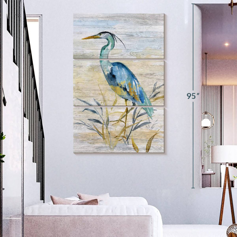 Brampt Blue Heron II, 74" H x 48" W