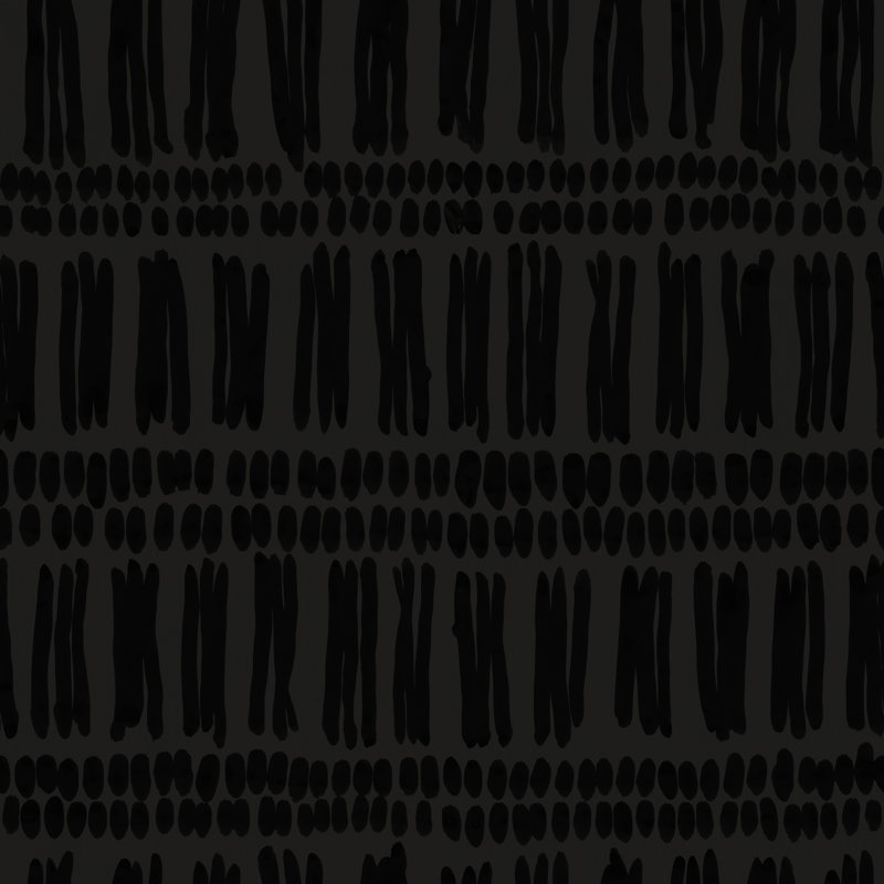 Orlo Abstract Wallpaper by Susan Hable, Black/Gray