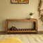 Banc de rangement en bois massif Dezider-437020833