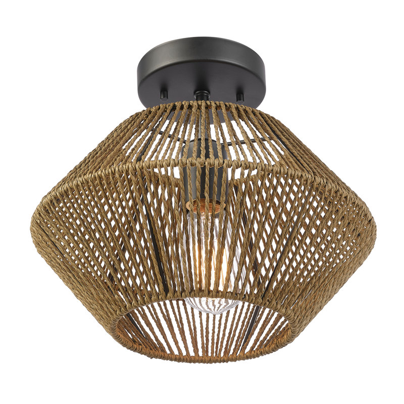 Plafonnier encastré noir mat 1 lumière Bryker