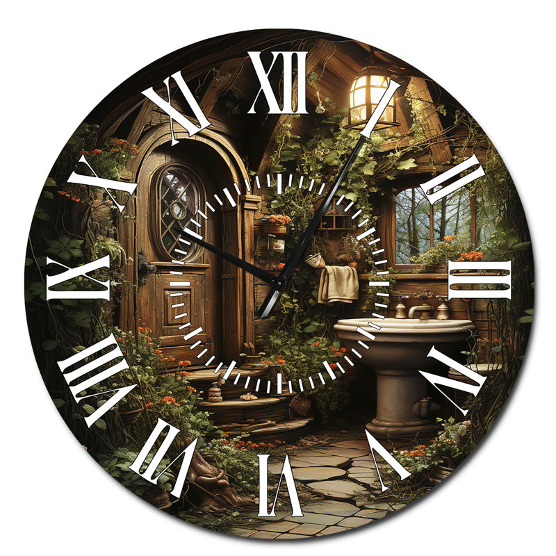 Horloge murale pour salle de bain, Surdimensionné