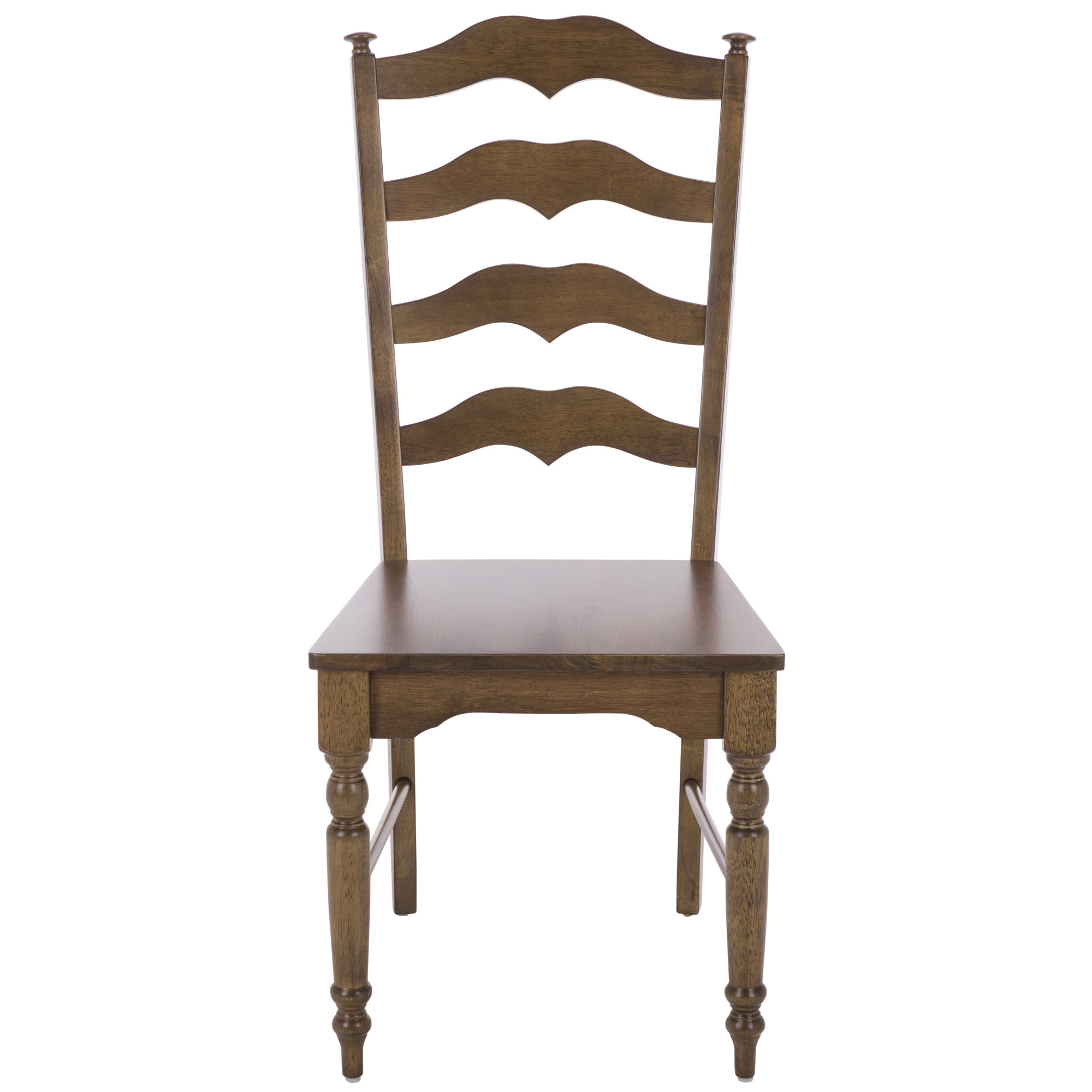 Tavin Ladder Back Side Chair, Dark Oak