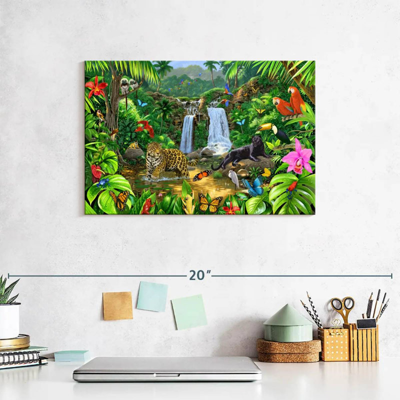 Brampt Rainforest Harmony I, 8" H x 12" W