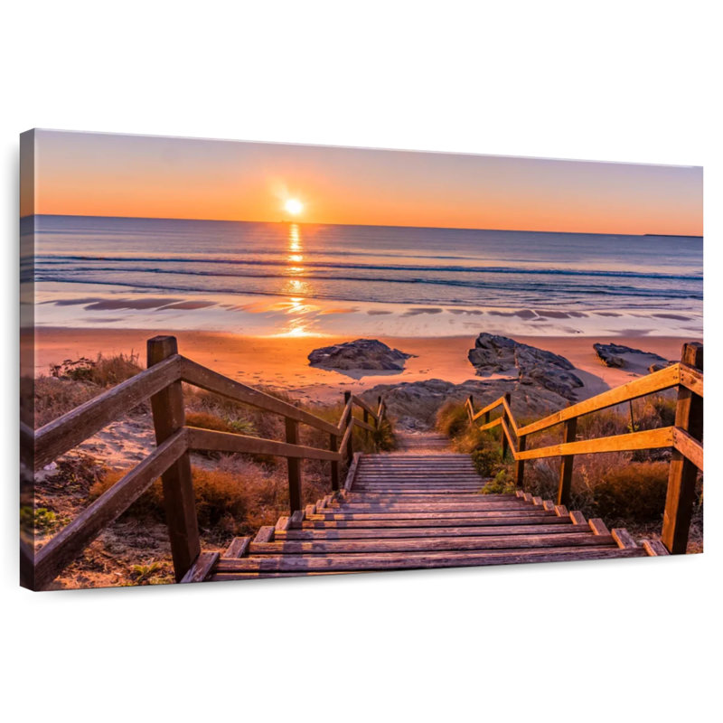 Stairs To Gillard Sunset, 34" H x 51" W