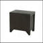 Table de chevet 2 tiroirs en espresso