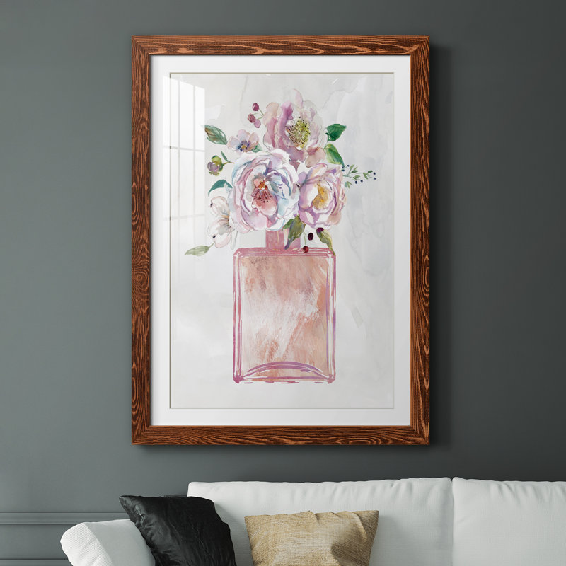 «Fragrance of Summer I» - Peinture encadrée, H 31,5 po x l 23,5 po x P 1,5 po, Toile avec cadre érable