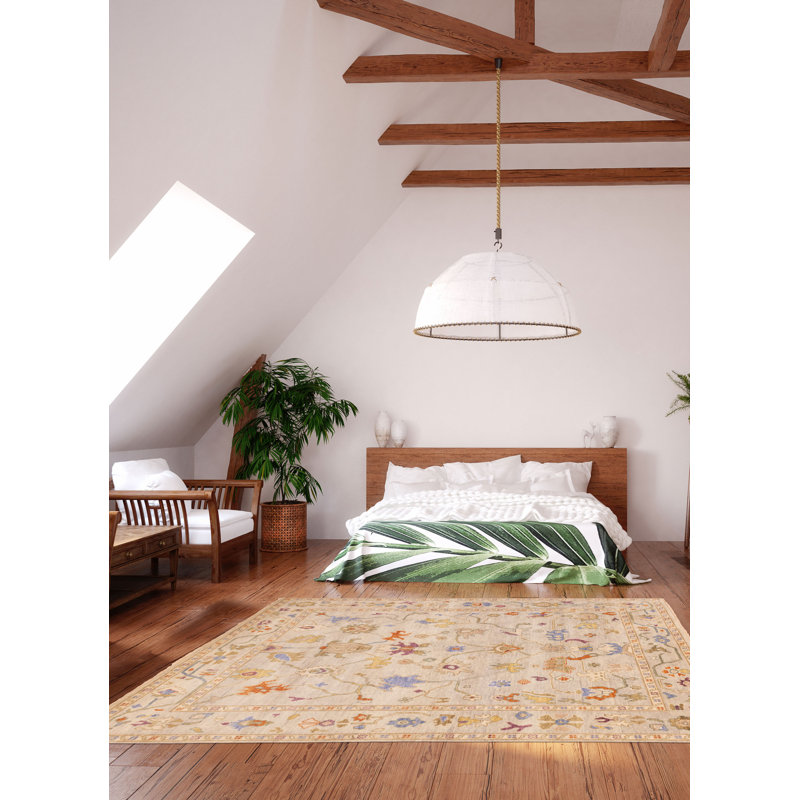 Modern Oushak Khaki Rug 7'10" x 10'0"