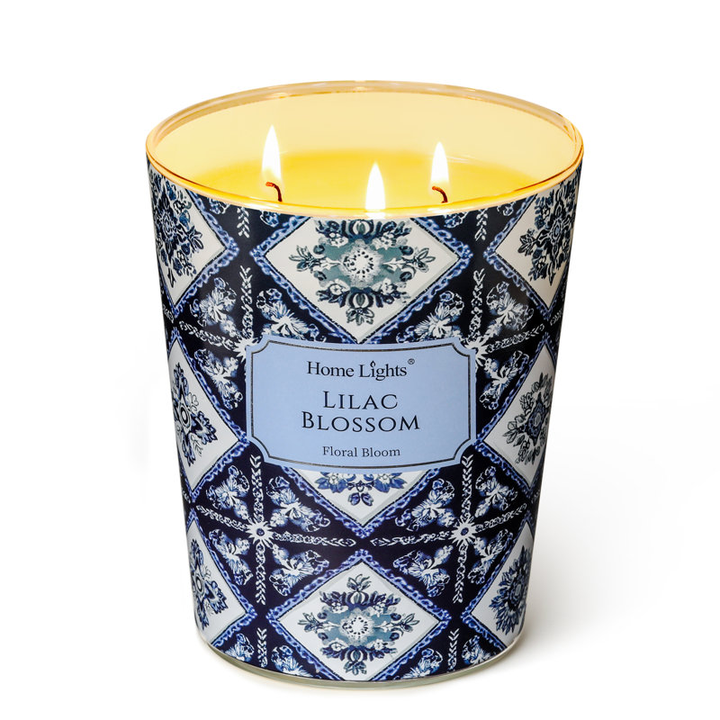 Fleur de lilas | Bougies parfumées 3-Wick Homelights