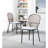 4 Black And Gray Coffee Chair - , Beautiful For Dining & Of 4, Construction, 18.4 In. Wide, Comfortable-1637570568