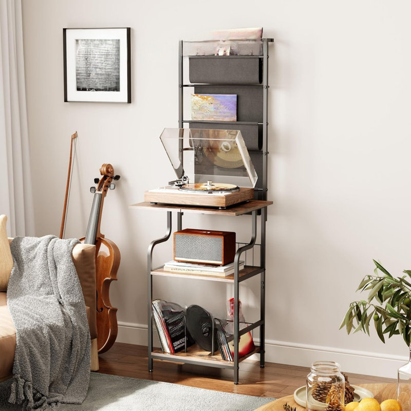144.6 cm H Media Shelves
