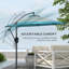 Parasol en porte-à-faux 115,4 po Peyter-573362935