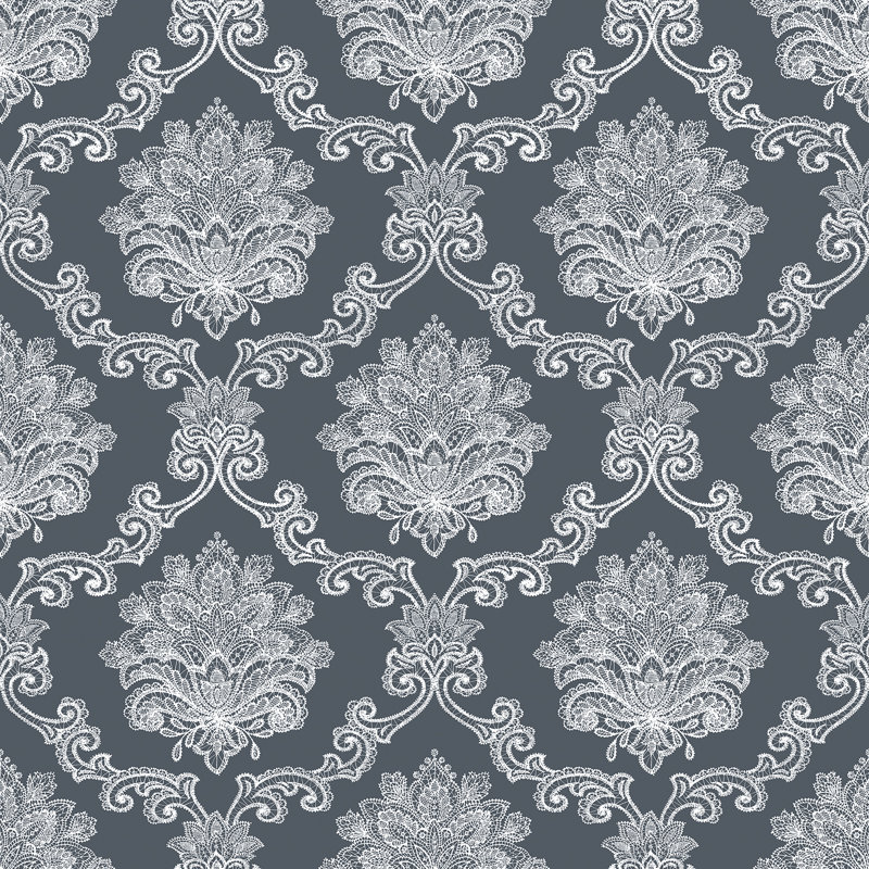 10m x 53cm Matte Wallpaper Roll, Light Grey/Dark Grey