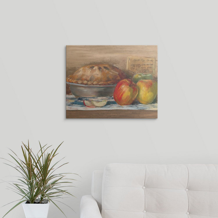 «Apple Pie» - Imprimé, H 16 po x l 20 po x P 1,5 po, Toile
