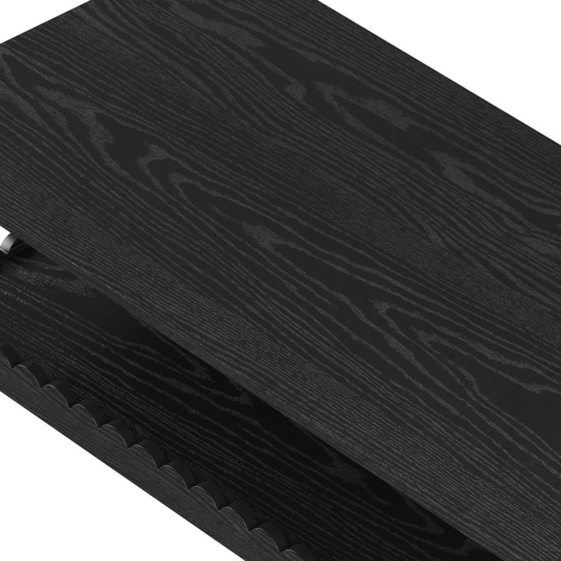 Table basse Cascara Farmhouse, Black Rectangle