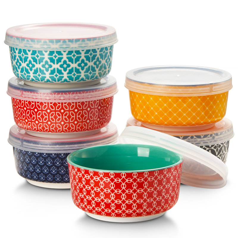  4-Oz Covered Dip Bowls (6-Piece Set)