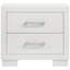 Copper 2-Drawer Rectangular Nightstand with Bar Handle Pulls