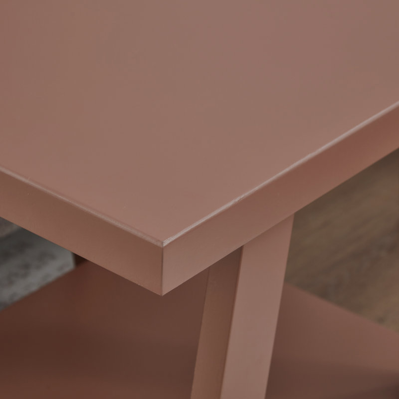 Angeleca End Table with Storage Shelf, Brown, 23" H x 22" W x 23.5" D