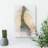 The Silhouette Of A Giraffe In Abstract - Wrapped Canvas Print-55302456