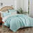 Microfiber Geometric Bedding Reversible Soft Quilt-1521934274-1523415980