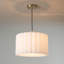 Luminaire suspendu festonné - Laiton vieilli, lin blanc, diffuseur, à intensité variable