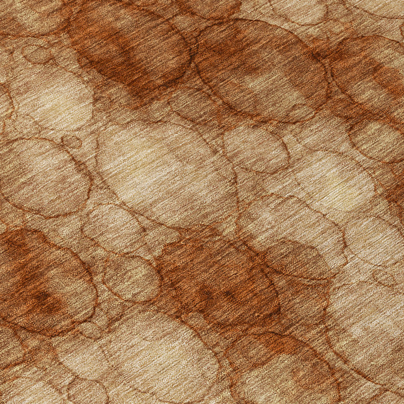 Tapis abstrait lavable à la machine intérieur / extérieur ACN2424, Rectangle 10 pi x 14 pi