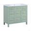 Meuble-lavabo 36 po avec lavabo intégré en résine - 4 tiroirs, 2 portes-117021188