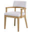 Chaise d'appoint avec siège rembourré Gorge And Oak (ensemble de 2)