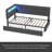 Twin Size Daybed With Storage 2 Drawers And Charging Station, Day Bed Frame With LED Lights And Storage Headboard, No Box-Spring Needed-1063171483