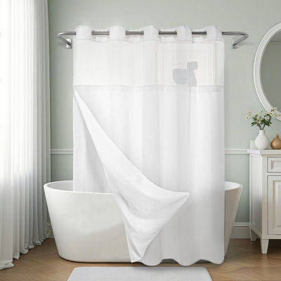 Rideau de douche Ramjani Waffle Weave