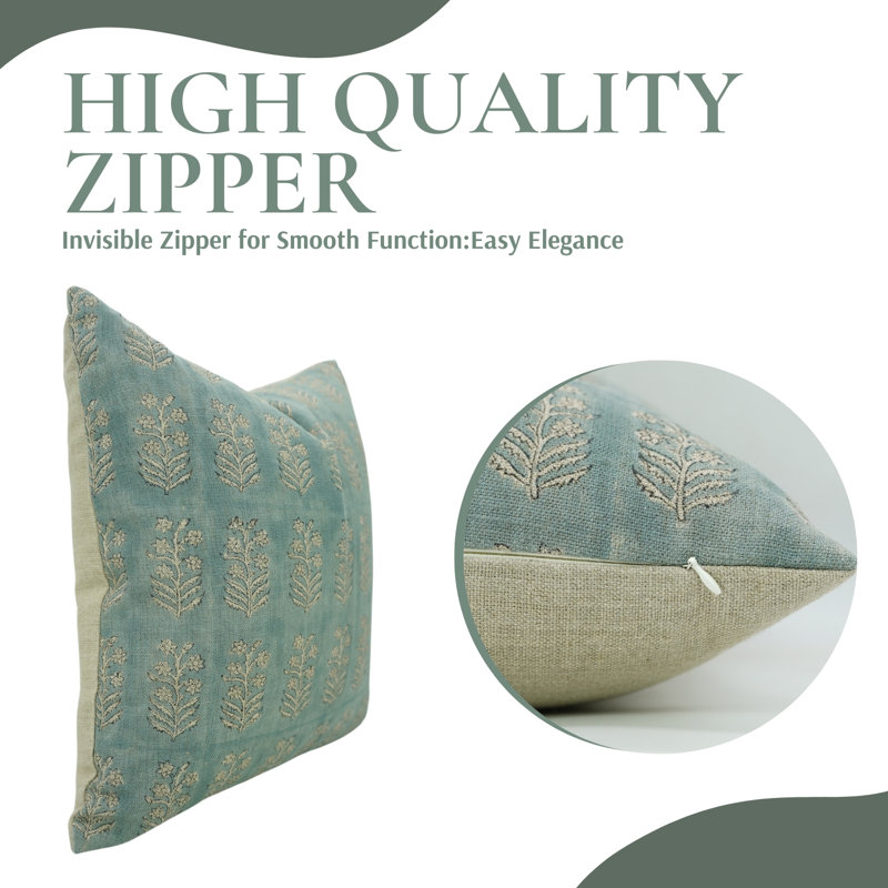 Linen Square Indoor/Outdoor Pillow Cover, 24" x 24"