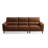 Brown Genuine Leather Modular Sofa cushion couch