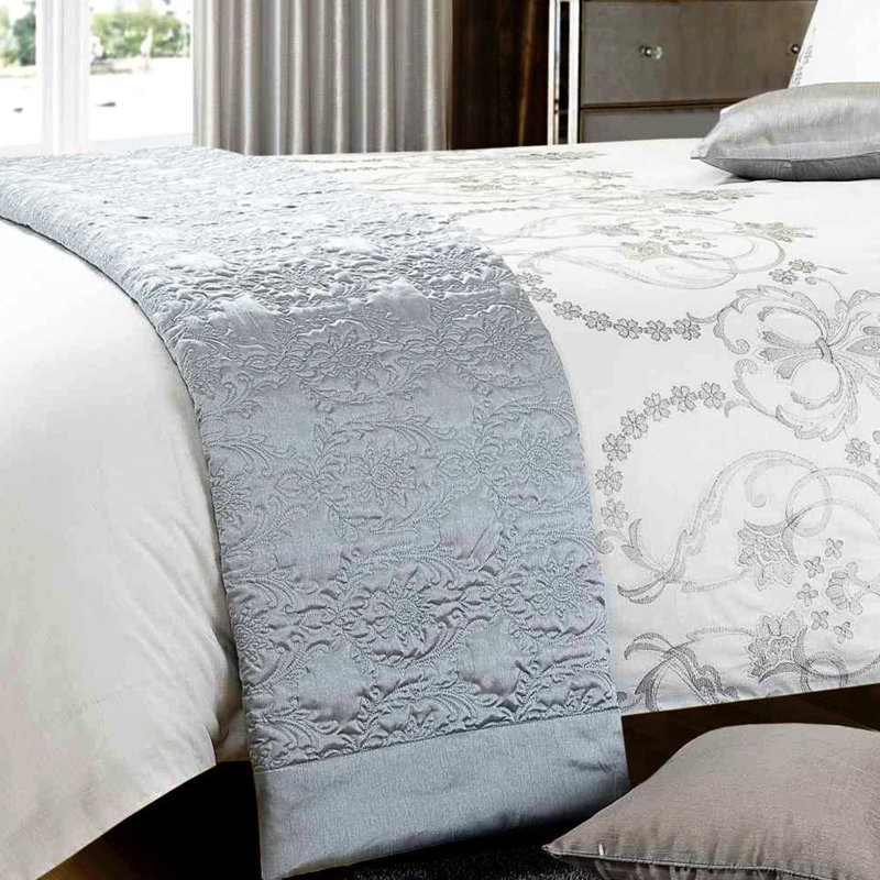 Andreja Polycotton Jacquard Duvet Cover Set with Pillowcases