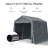 Ahriel 2.8m x 2.4m x 2.4m Plastic Apex Bike Shed