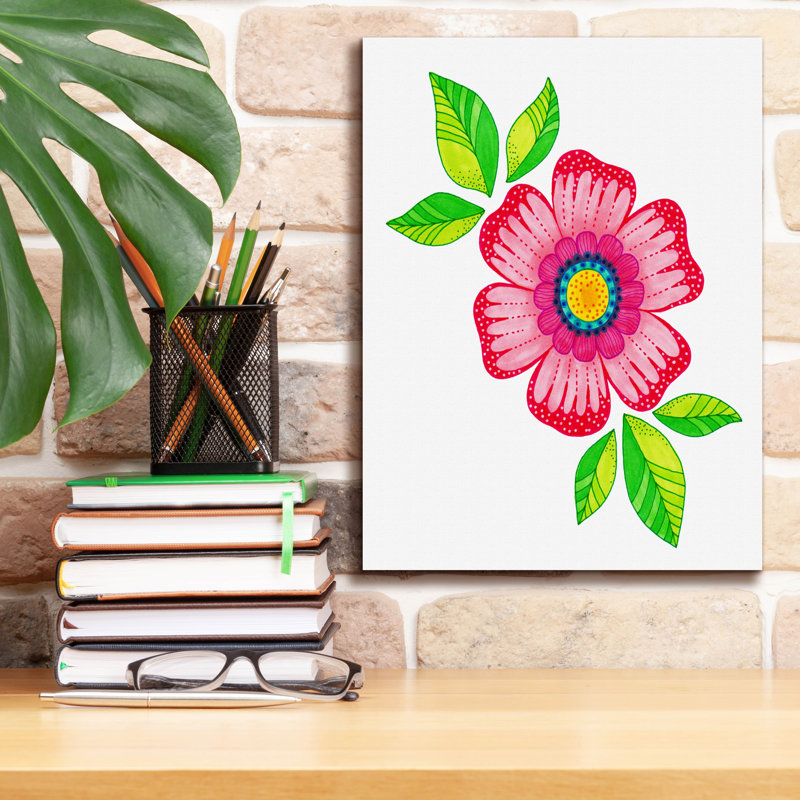 Marker Flower par Hello Angel, H 16 po x l 12 po x P 0,75 po