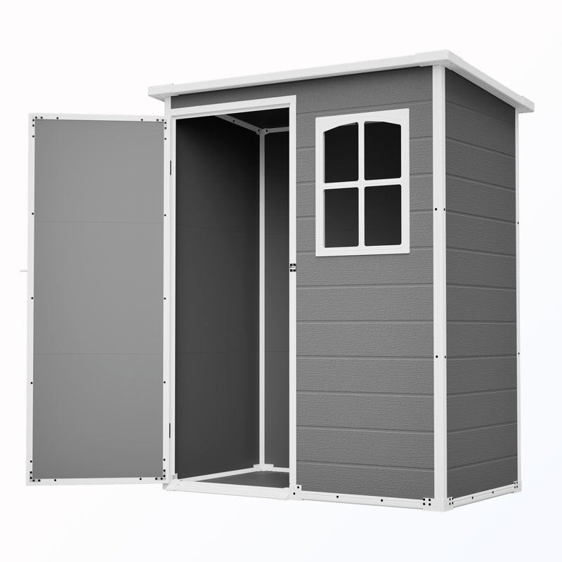 Waterproof Storage Shed With Floor And Lockable Design And Window
