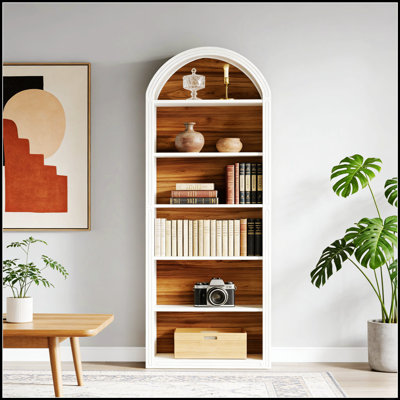 Elegant Arch Design 6-Tier Storage Display Shelf, Perfect for Modern and Functional Home Decor