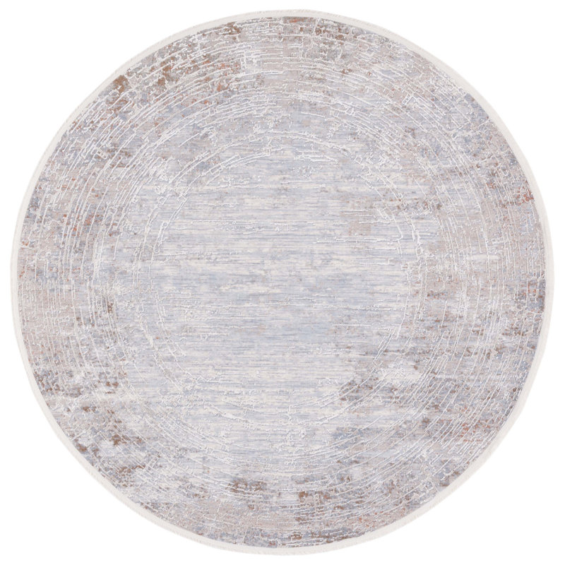 Marmara Performance Abstract Rug, Round 6'7"